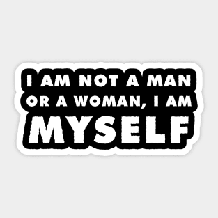 I am myself - Dark Sticker